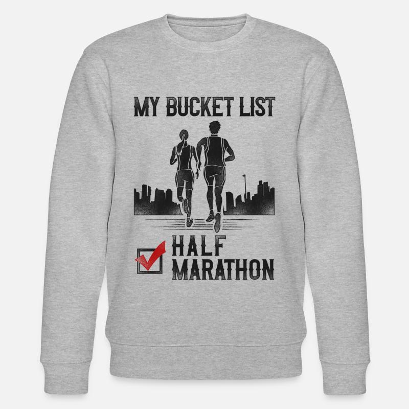 Running Runner Semi-Marathon - Sweat bio CHANGER Stanley/Stella Unisexe - gris chiné