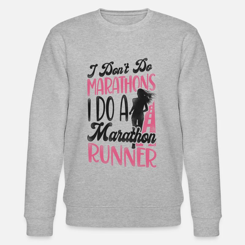Running Runner Semi-Marathon - Sweat bio CHANGER Stanley/Stella Unisexe - gris chiné