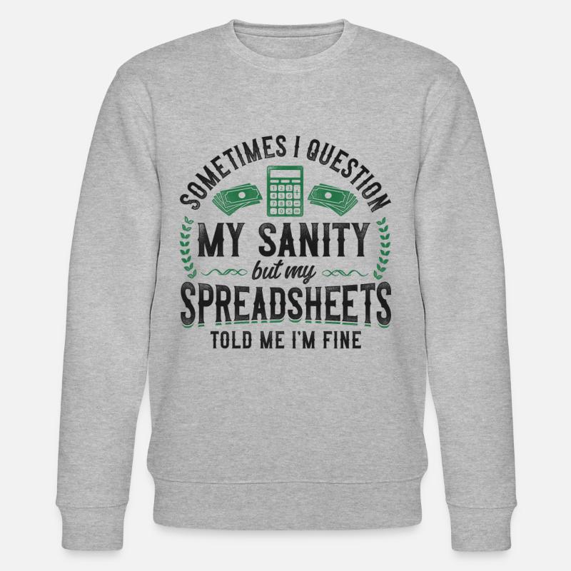 Comptable Comptable Comptable Comptabilité - Sweat bio CHANGER Stanley/Stella Unisexe - gris chiné