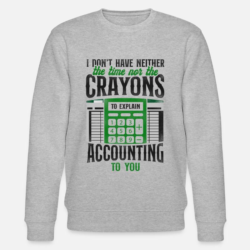 Accountant Bookkeeper Accounting - Stanley/Stella Unisex Bio-Sweatshirt CHANGER  - Grau meliert