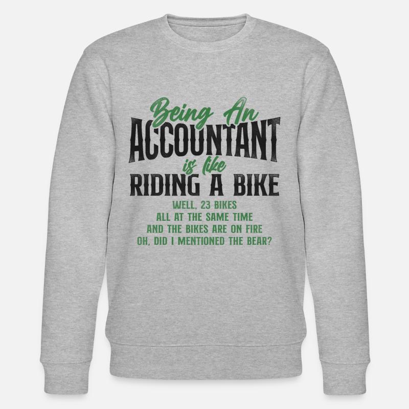 Comptable Comptable Comptable Comptabilité - Sweat bio CHANGER Stanley/Stella Unisexe - gris chiné