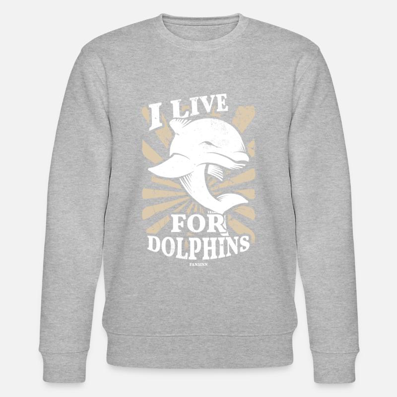 Delfin - Stanley/Stella Unisex Bio-Sweatshirt CHANGER  - Grau meliert