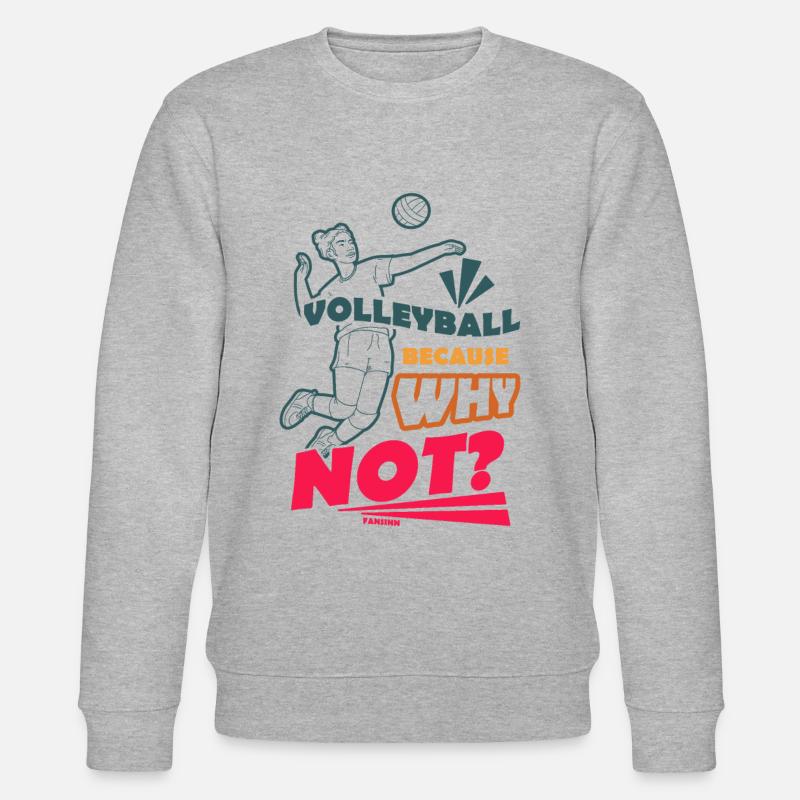 Volleyball - Stanley/Stella Unisex Bio-Sweatshirt CHANGER  - Grau meliert