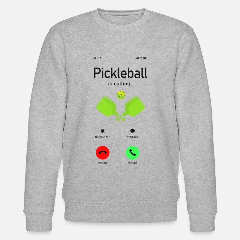 Pickleball Pickleball m’appelle - Sweat bio CHANGER Stanley/Stella Unisexe - gris chiné