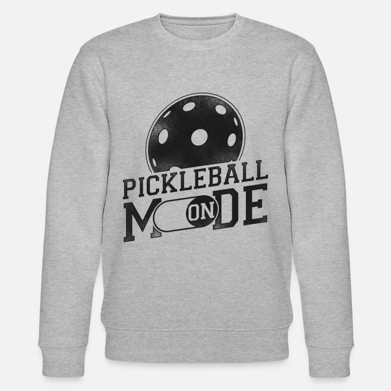 Pickleball Pickleball Mode On - Stanley/Stella Unisex Bio-Sweatshirt CHANGER - Grau meliert
