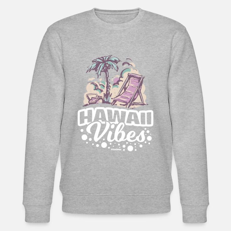 Hawaii - Stanley/Stella Unisex Bio-Sweatshirt CHANGER  - Grau meliert