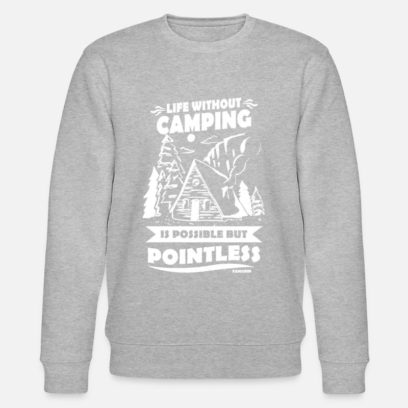 Camping - Stanley/Stella Unisex Bio-Sweatshirt CHANGER  - Grau meliert