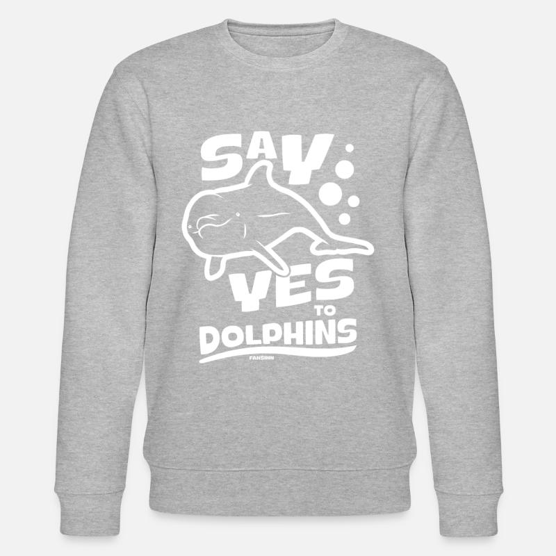 Delfin - Stanley/Stella Unisex Bio-Sweatshirt CHANGER  - Grau meliert