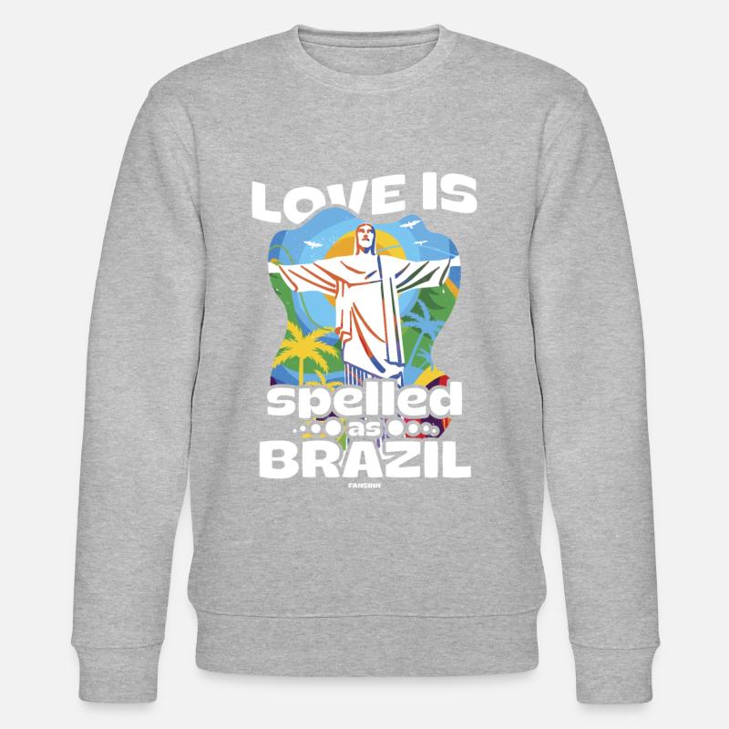 Brasilien - Stanley/Stella Unisex Bio-Sweatshirt CHANGER  - Grau meliert