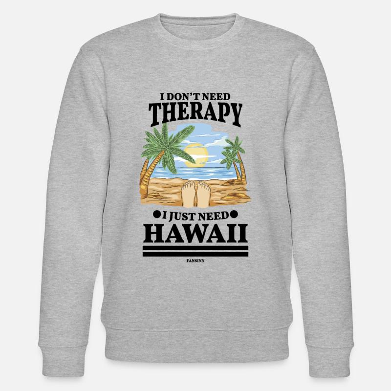 Hawaii - Stanley/Stella Unisex Bio-Sweatshirt CHANGER  - Grau meliert