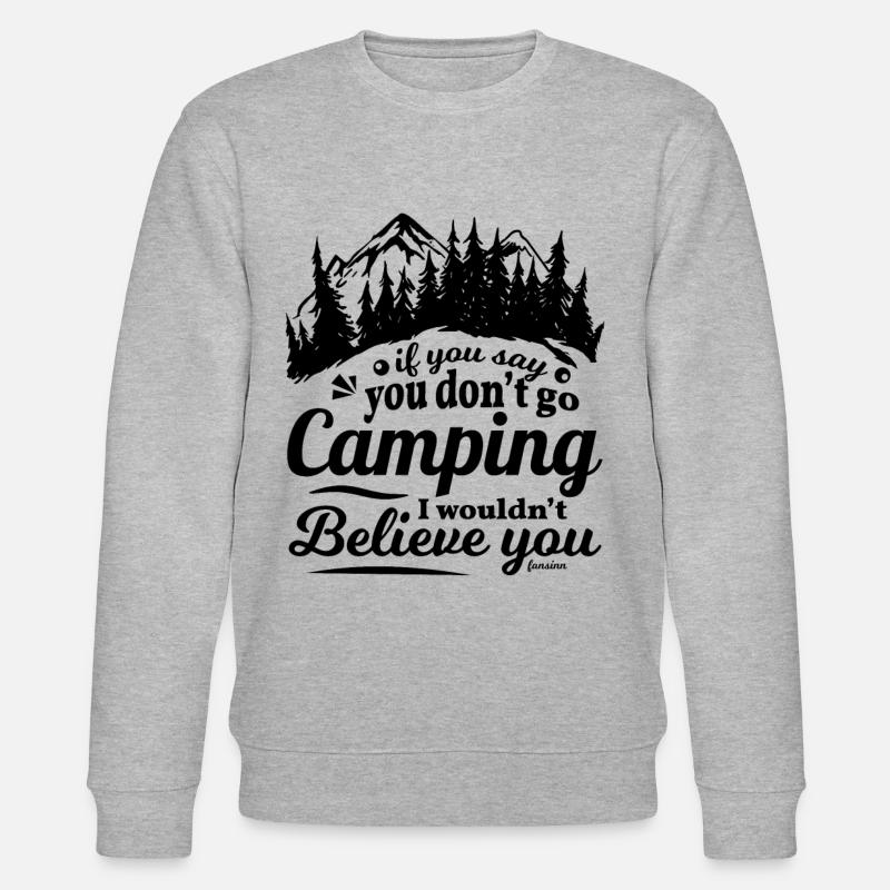 Camping - Stanley/Stella Unisex Bio-Sweatshirt CHANGER  - Grau meliert