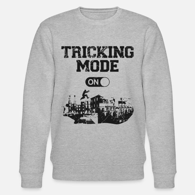 Parkour Free Running Traceur - Stanley/Stella Unisex Bio-Sweatshirt CHANGER  - Grau meliert