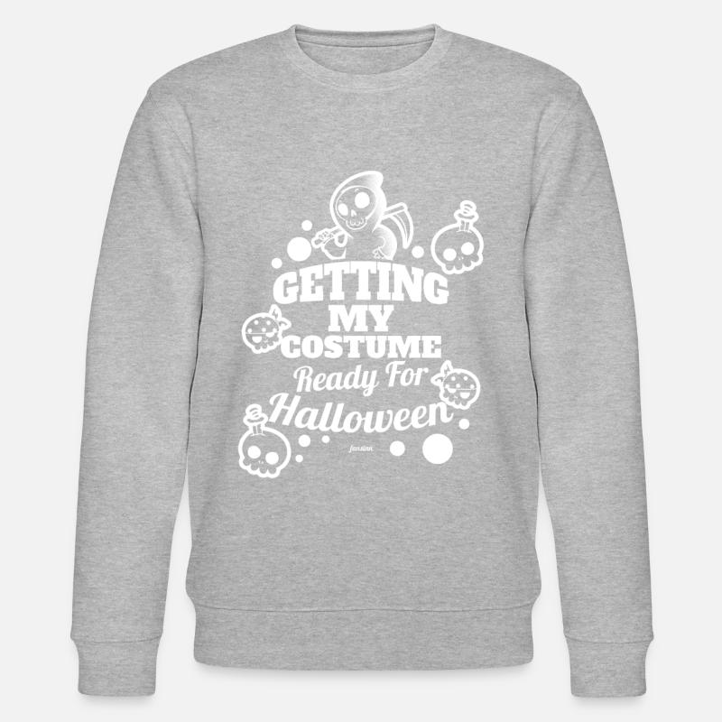 Grim Reaper Monster mignon drôle - Sweat bio CHANGER Stanley/Stella Unisexe - gris chiné