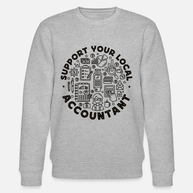 Comptable Comptable Comptable - Sweat bio CHANGER Stanley/Stella Unisexe - gris chiné