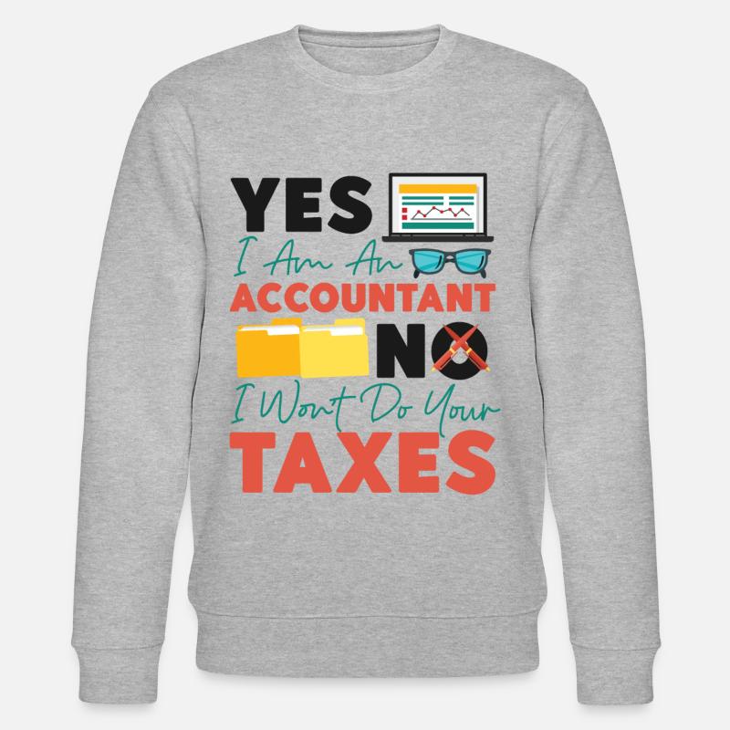 Comptable Comptable Comptable - Sweat bio CHANGER Stanley/Stella Unisexe - gris chiné