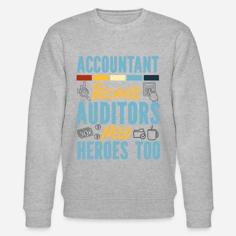Accountant Bookkeeper Accounting - Stanley/Stella Unisex Bio-Sweatshirt CHANGER  - Grau meliert