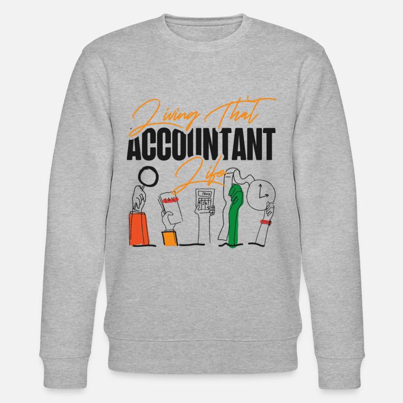 Accountant Bookkeeper Accounting - Stanley/Stella Unisex Bio-Sweatshirt CHANGER - Grau meliert