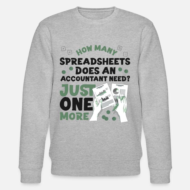 Accountant Bookkeeper Accounting - Stanley/Stella Unisex Bio-Sweatshirt CHANGER  - Grau meliert