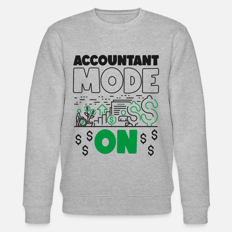 Accountant Bookkeeper Accounting - Stanley/Stella Unisex Bio-Sweatshirt CHANGER  - Grau meliert