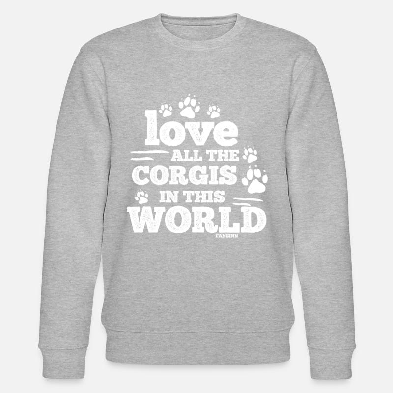 Corgi - Sweat bio CHANGER Stanley/Stella Unisexe - gris chiné