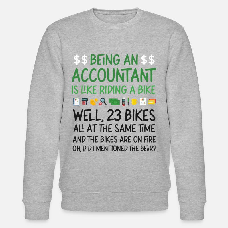 Comptable Comptable Comptable - Sweat bio CHANGER Stanley/Stella Unisexe - gris chiné