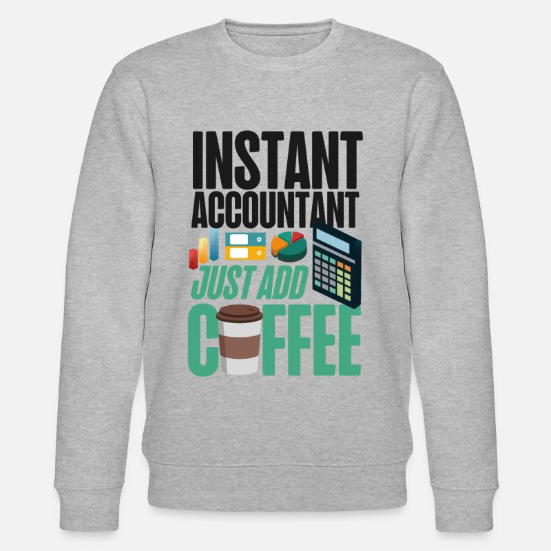 Comptable Comptable Comptable - Sweat bio CHANGER Stanley/Stella Unisexe - gris chiné