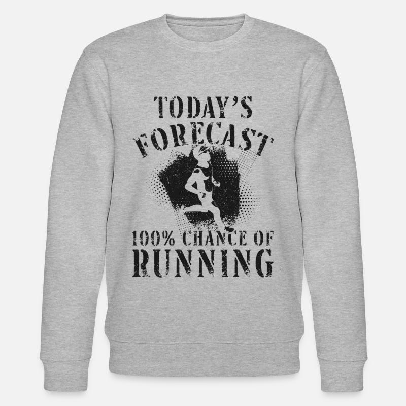 Running Runner Half Marathon - Stanley/Stella Unisex Bio-Sweatshirt CHANGER  - Grau meliert