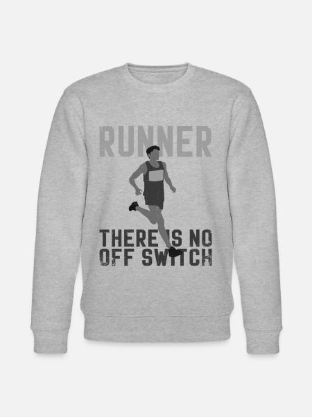 Running Runner Half Marathon - Stanley/Stella Unisex Bio-Sweatshirt CHANGER - Grau meliert