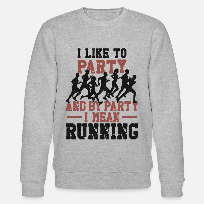 Running Runner Semi-Marathon - Sweat bio CHANGER Stanley/Stella Unisexe - gris chiné