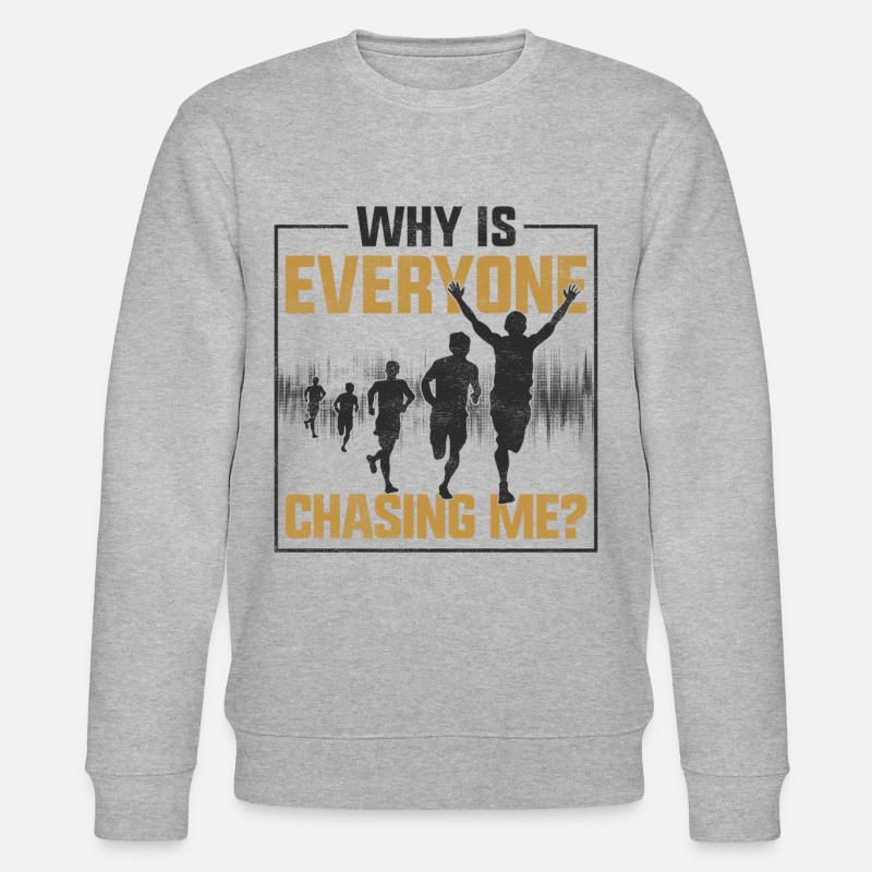 Running Runner Semi-Marathon - Sweat bio CHANGER Stanley/Stella Unisexe - gris chiné