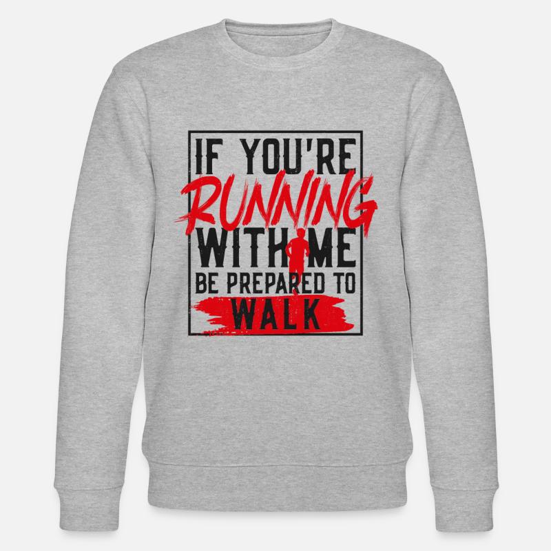 Running Runner Half Marathon Slow - Sweat bio CHANGER Stanley/Stella Unisexe - gris chiné