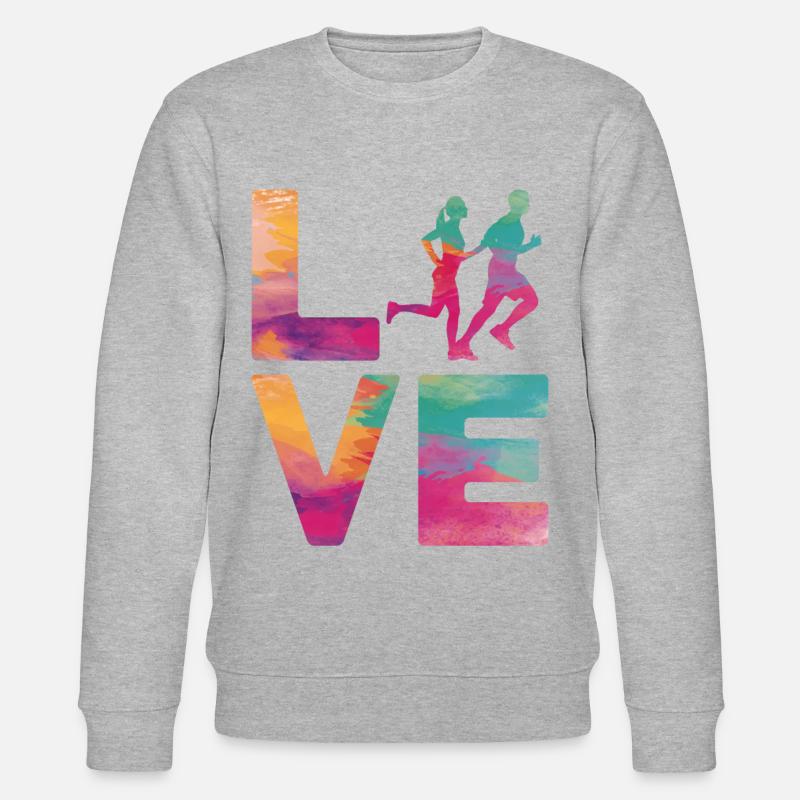 Running Runner Semi-Marathon - Sweat bio CHANGER Stanley/Stella Unisexe - gris chiné