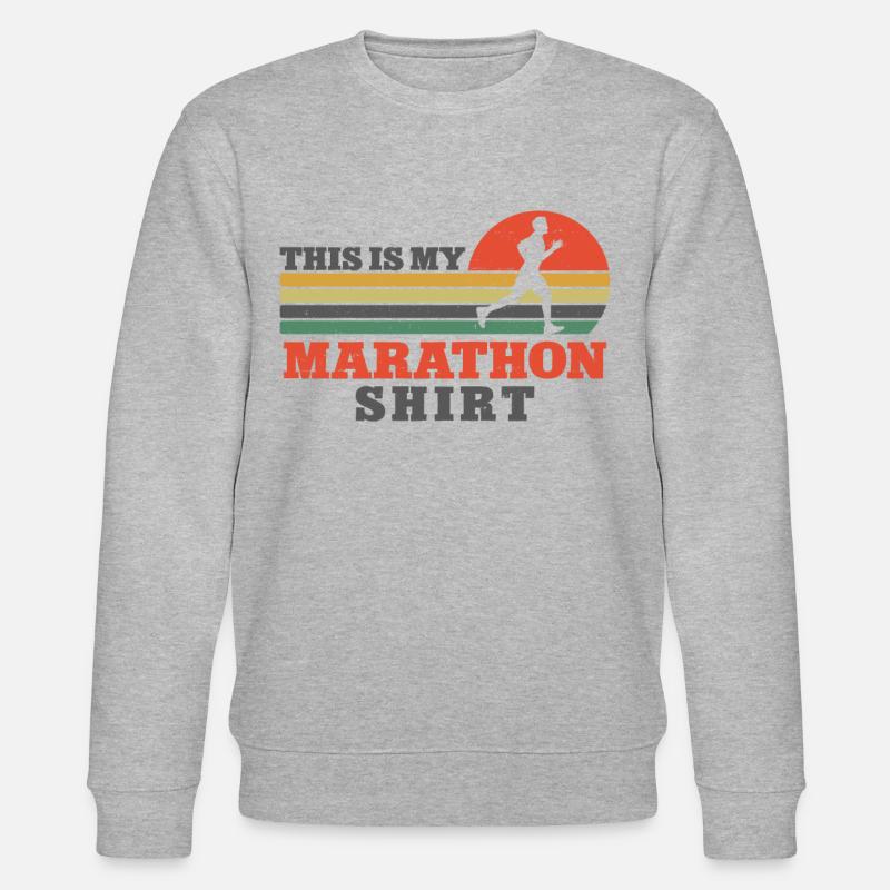 Running Runner Half Marathon - Stanley/Stella CHANGER Unisex Organic Sweatshirt - heather grey