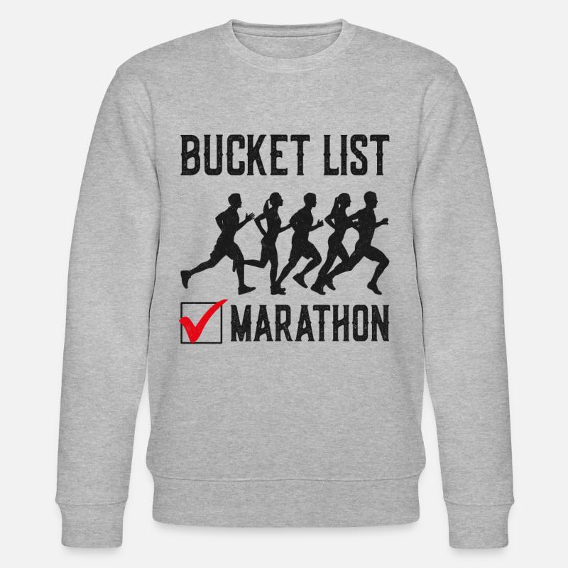 Running Runner Semi-Marathon - Sweat bio CHANGER Stanley/Stella Unisexe - gris chiné