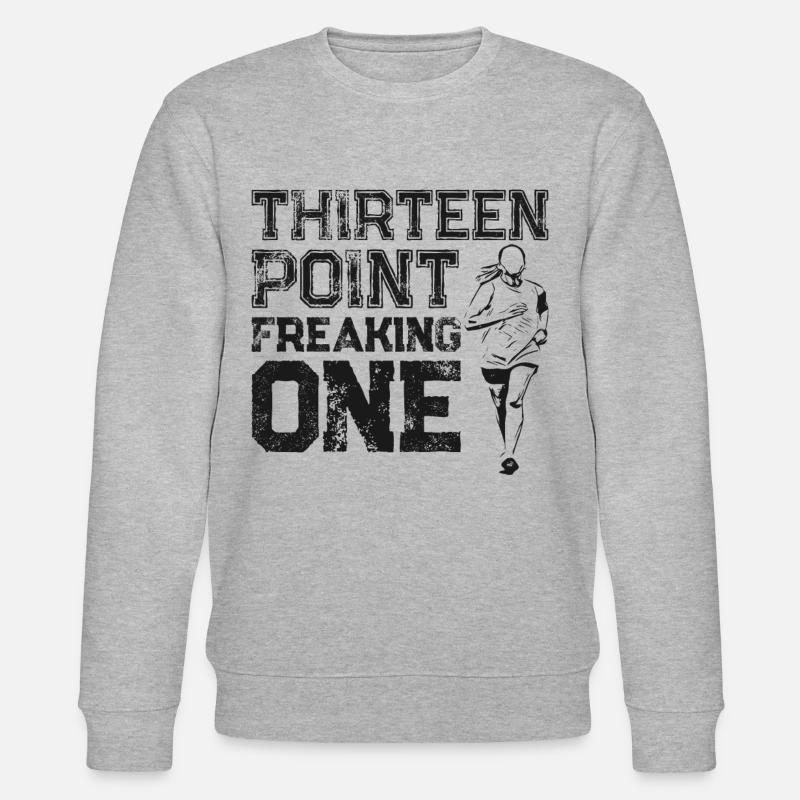 Running Runner Half Marathon - Stanley/Stella Unisex Bio-Sweatshirt CHANGER  - Grau meliert