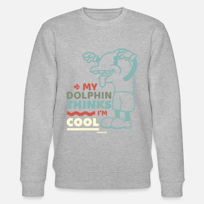 Delfin - Stanley/Stella Unisex Bio-Sweatshirt CHANGER  - Grau meliert
