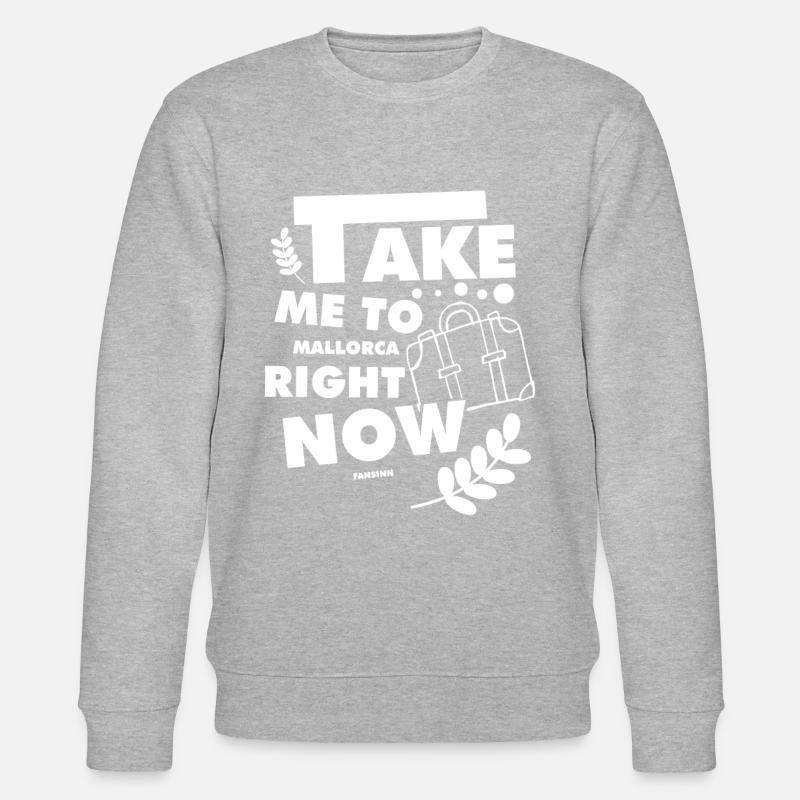 Majorque vacances Loisirs - Sweat bio CHANGER Stanley/Stella Unisexe - gris chiné