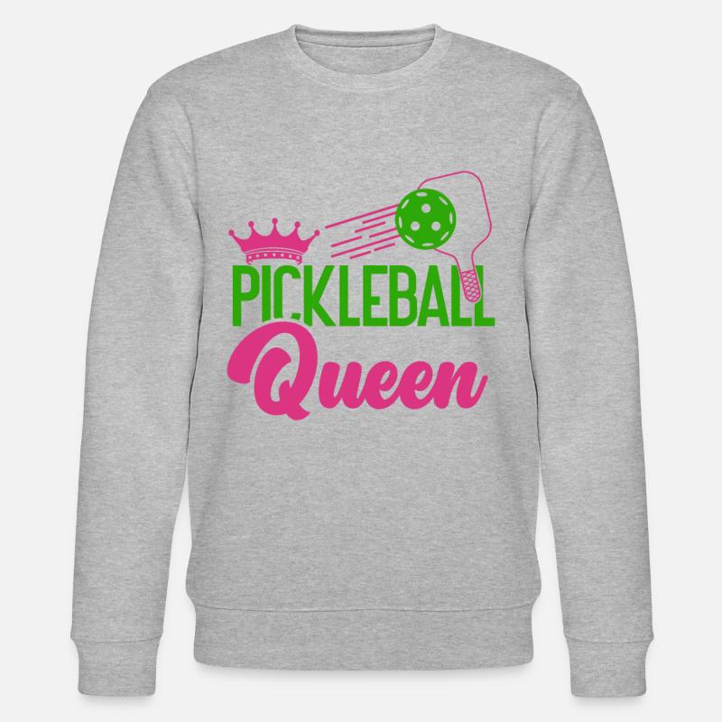 Pickleball Pickleball Queen - Stanley/Stella Unisex Bio-Sweatshirt CHANGER - Grau meliert