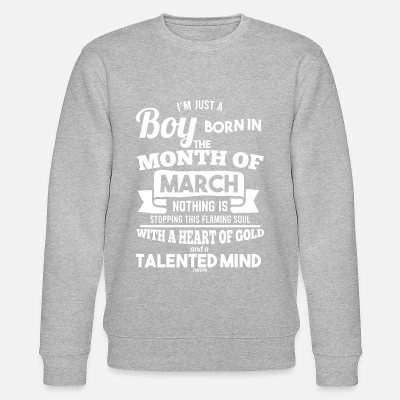 März - Stanley/Stella Unisex Bio-Sweatshirt CHANGER  - Grau meliert