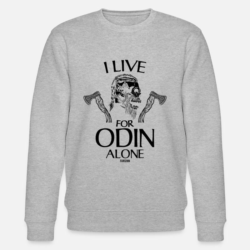 Odin Wikinger Gott - Stanley/Stella Unisex Bio-Sweatshirt CHANGER  - Grau meliert