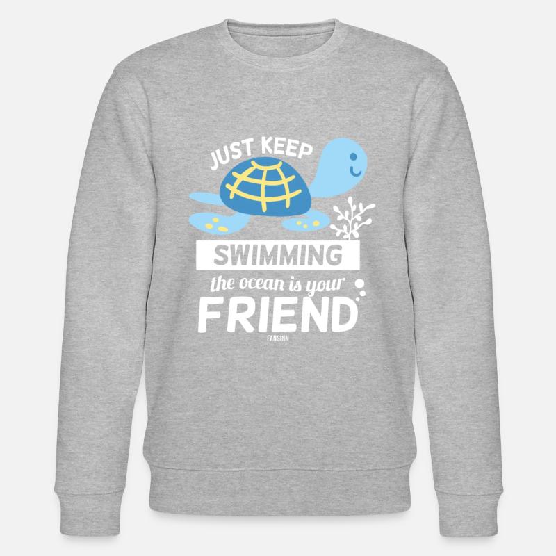 Turtle - Stanley/Stella CHANGER Unisex Organic Sweatshirt - heather grey