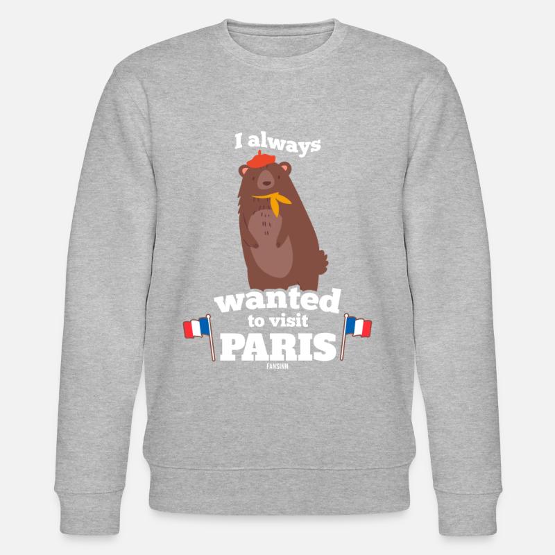 Paris - Stanley/Stella Unisex Bio-Sweatshirt CHANGER  - Grau meliert