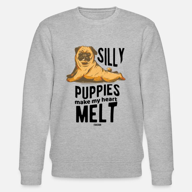 Hundedesign - Stanley/Stella Unisex Bio-Sweatshirt CHANGER  - Grau meliert