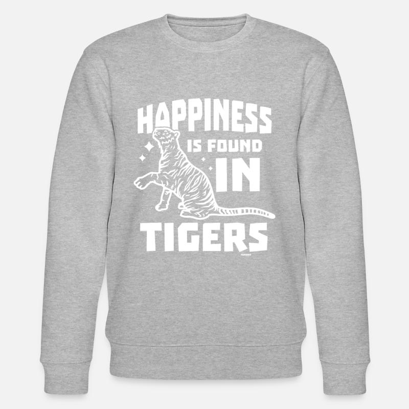 Tigre blanc - Sweat bio CHANGER Stanley/Stella Unisexe - gris chiné