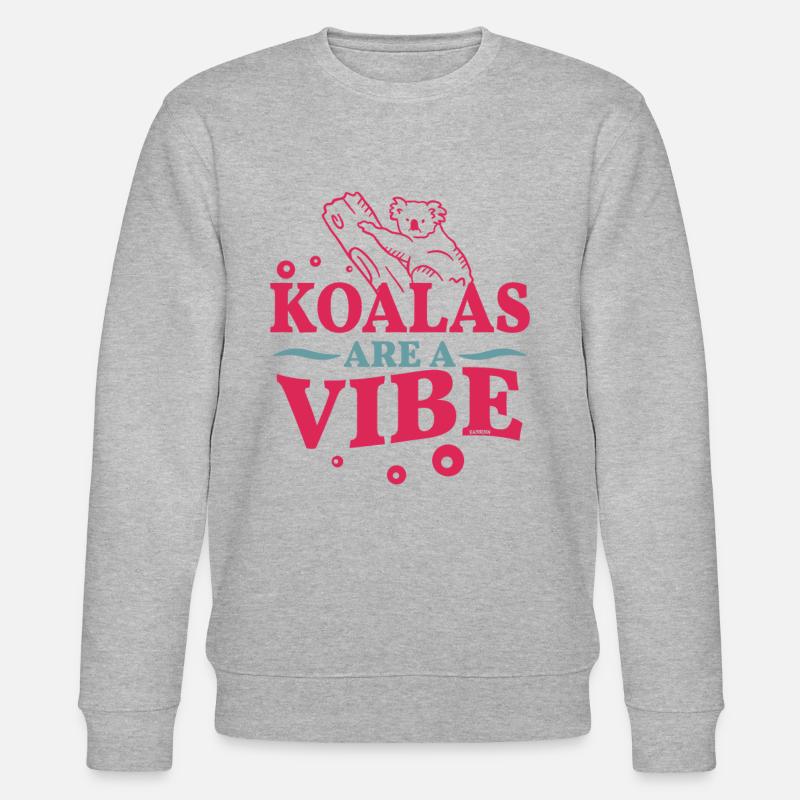 Koala mignon sur un arbre - Sweat bio CHANGER Stanley/Stella Unisexe - gris chiné