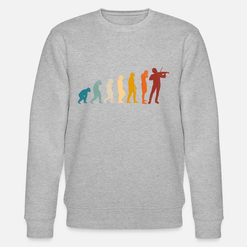 Violon Violoniste Evolution Retro - Sweat bio CHANGER Stanley/Stella Unisexe - gris chiné
