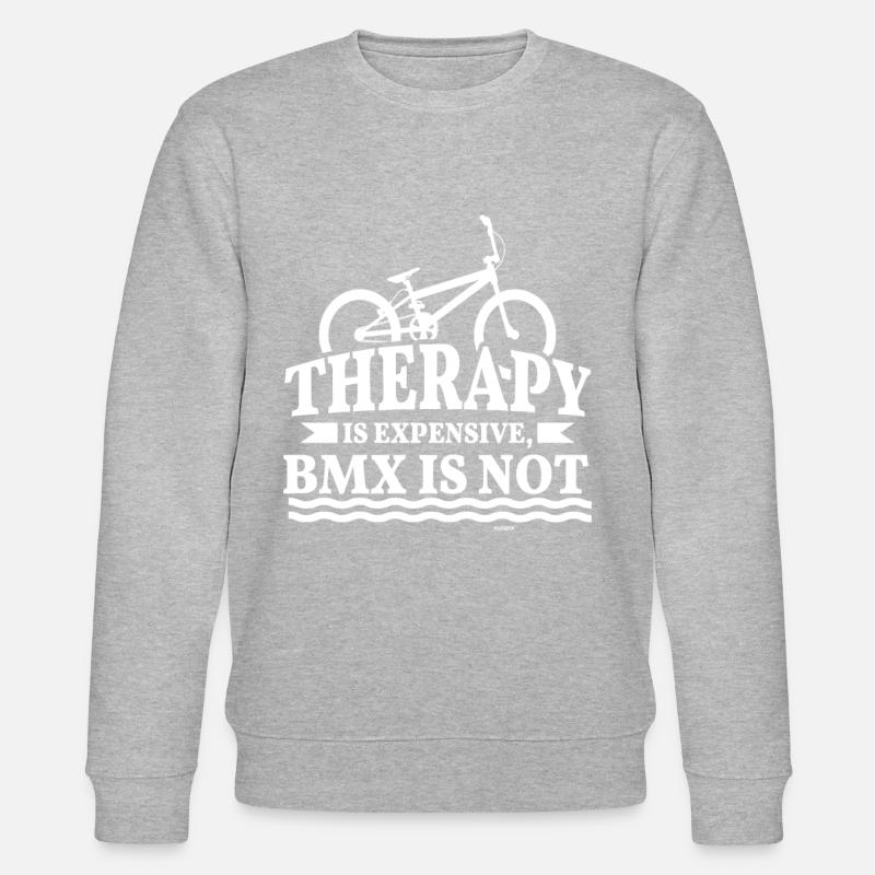 Fahrrad BMX Halfpipe BMX-Bahn - Stanley/Stella Unisex Bio-Sweatshirt CHANGER  - Grau meliert