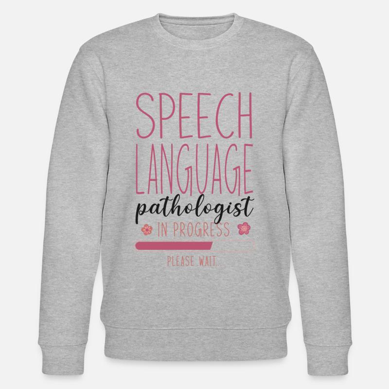 Speech Therapist Therapy Assistant - Stanley/Stella Unisex Bio-Sweatshirt CHANGER - Grau meliert