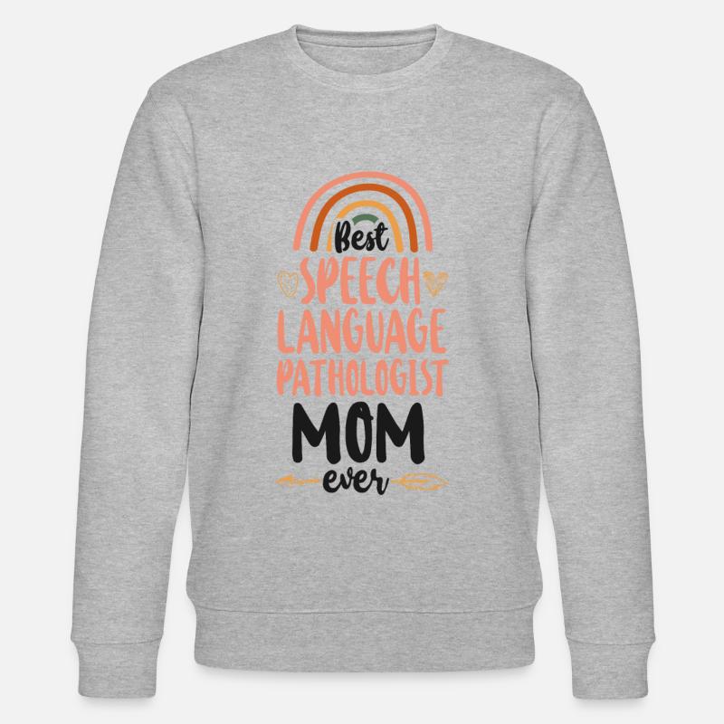 Speech Therapist Therapy Assistant - Stanley/Stella Unisex Bio-Sweatshirt CHANGER  - Grau meliert