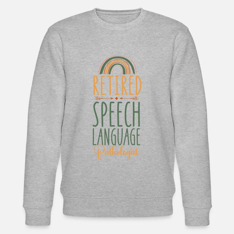 Speech Therapist Therapy Assistant - Stanley/Stella CHANGER Unisex Organic Sweatshirt - heather grey